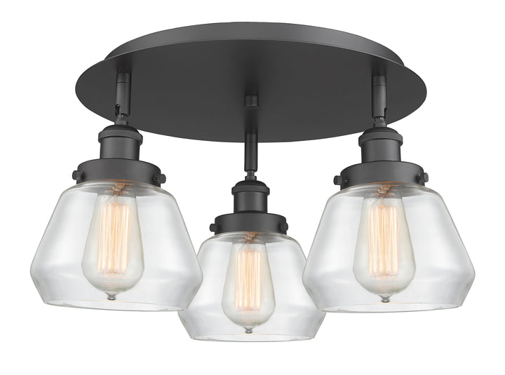 Innovations Lighting Fulton Flush Mount - Matte Black