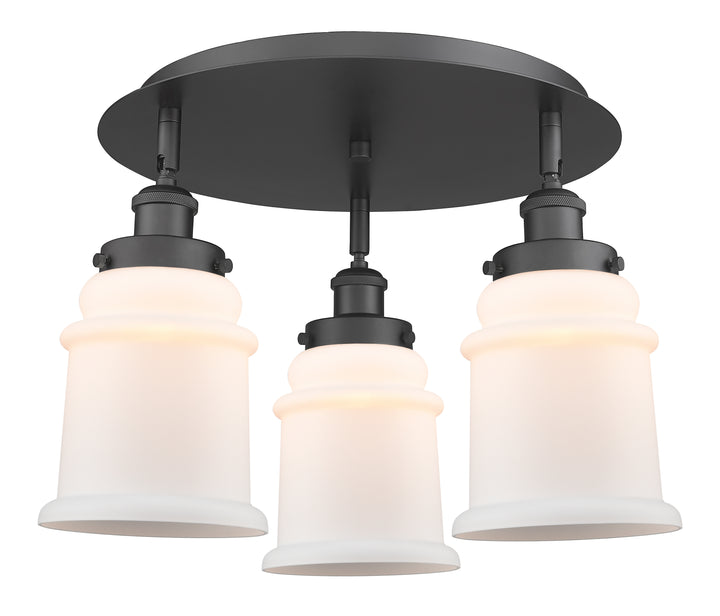 Innovations Lighting Canton 6" Flush Mount - Matte Black Ceiling Flush Mounts Innovations Lighting Matte White ; Glass Type: Frosted  