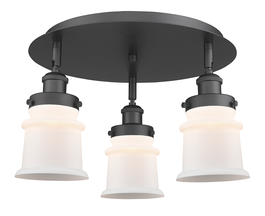 Innovations Lighting Canton Flush Mount Ceiling Flush Mounts Innovations Lighting Matte Black Matte White ; Glass Type: Frosted 