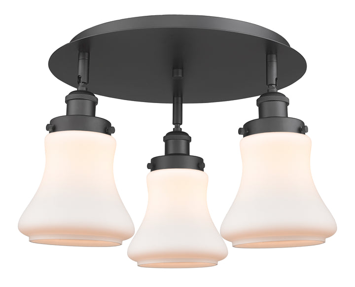 Innovations Lighting Bellmont 6" Flush Mount - Matte Black Ceiling Flush Mounts Innovations Lighting Matte White ; Glass Type: Frosted  