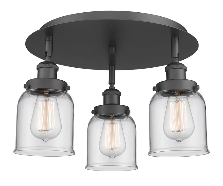 Innovations Lighting Edison Flush Mount - Matte Black Ceiling Flush Mounts Innovations Lighting Clear ; Glass Type: Clear  