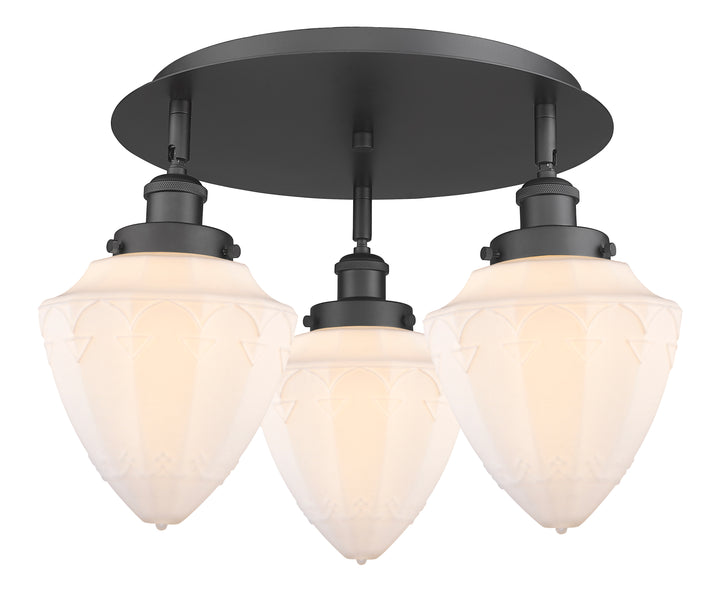 Innovations Lighting Bullet 7" Flush Mount - Matte Black Ceiling Flush Mounts Innovations Lighting Matte White ; Glass Type: Frosted  