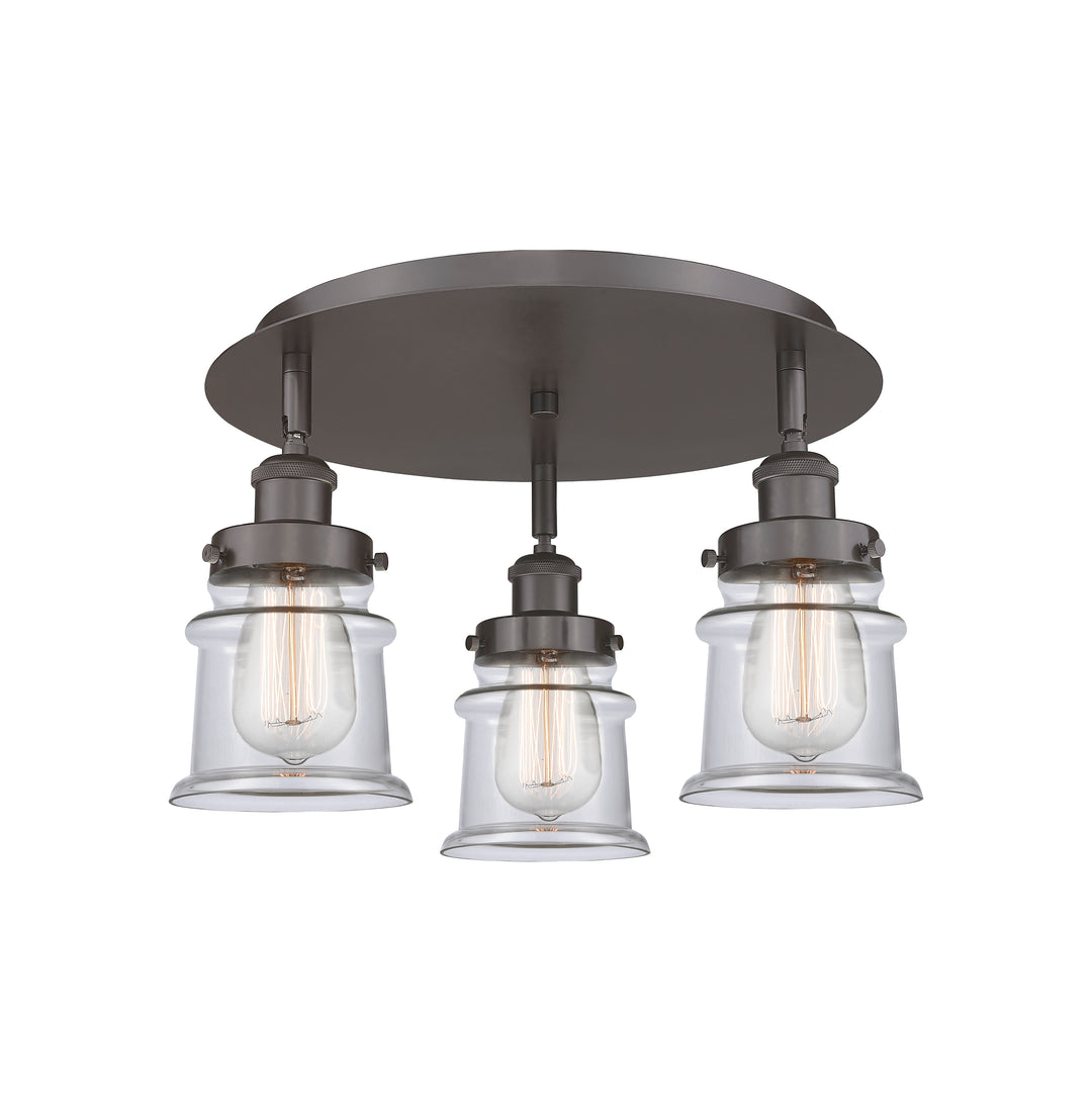 Innovations Lighting Canton Flush Mount Ceiling Flush Mounts Innovations Lighting Oil Rubbed Bronze Clear ; Glass Type: Clear 