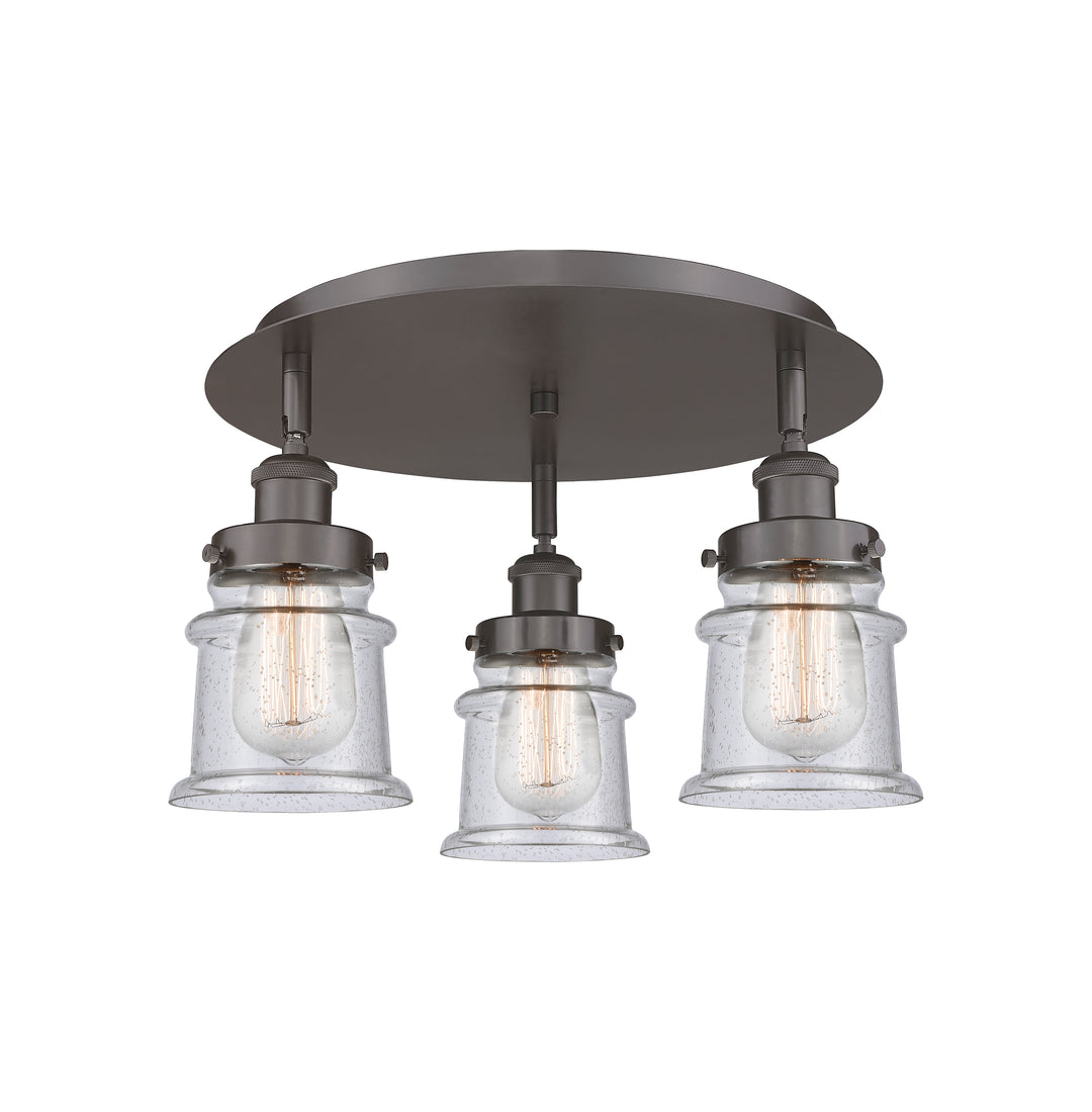 Innovations Lighting Canton Flush Mount Ceiling Flush Mounts Innovations Lighting Oil Rubbed Bronze Seedy ; Glass Type: Seeded 