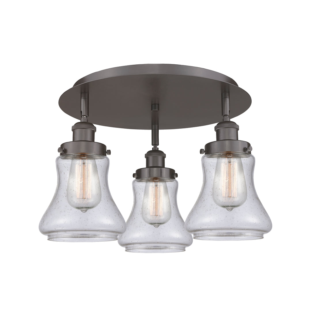 Innovations Lighting Bellmont 6" Flush Mount - Oil Rubbed Bronze Ceiling Flush Mounts Innovations Lighting Seedy ; Glass Type: Seeded  