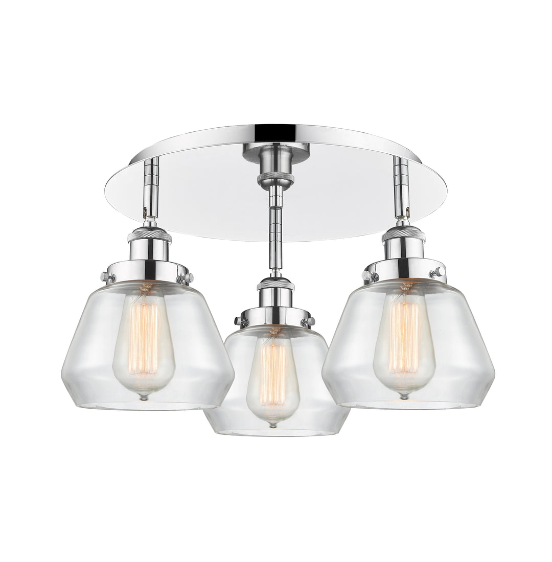 Innovations Lighting Fulton Flush Mount - Polished Chrome