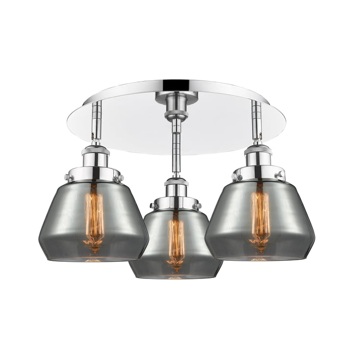 Innovations Lighting Fulton Flush Mount - Polished Chrome