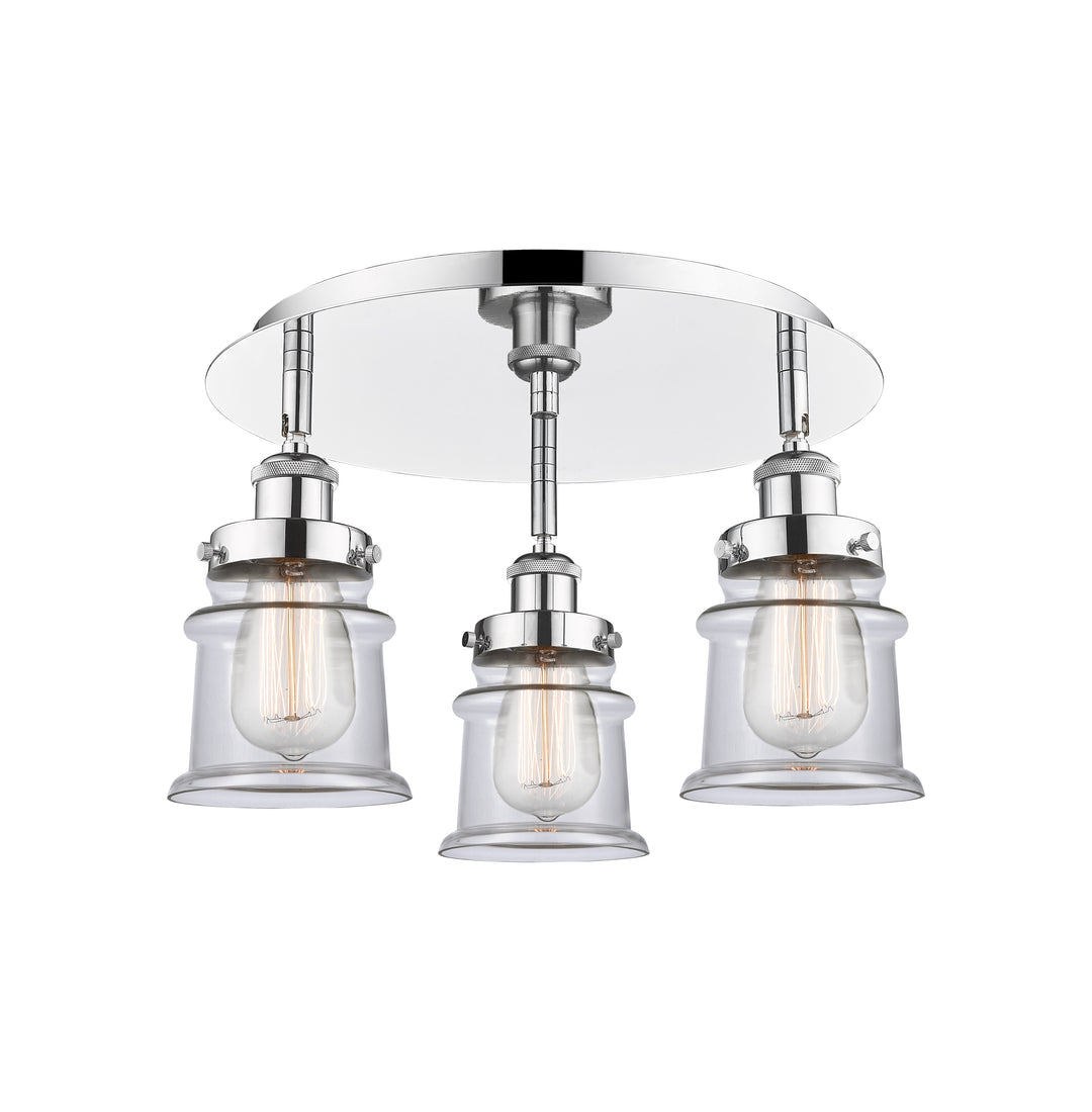 Innovations Lighting Canton Flush Mount Ceiling Flush Mounts Innovations Lighting Polished Chrome Clear ; Glass Type: Clear 