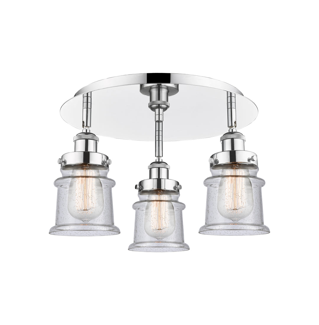 Innovations Lighting Canton Flush Mount Ceiling Flush Mounts Innovations Lighting Polished Chrome Seedy ; Glass Type: Seeded 