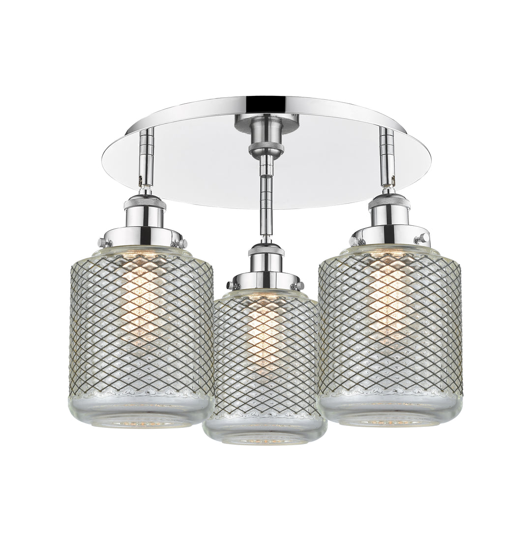 Innovations Lighting Edison Flush Mount - Polished Chrome