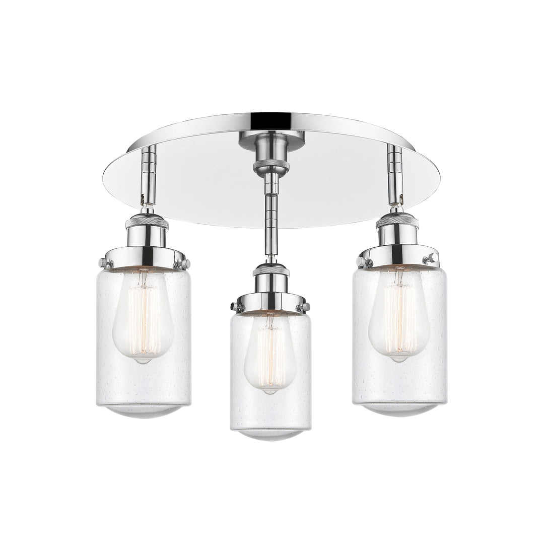 Innovations Lighting Dover Flush Mount - Polished Chrome