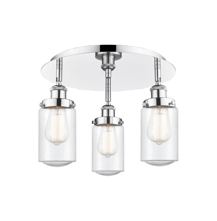 Innovations Lighting Dover Flush Mount - Polished Chrome