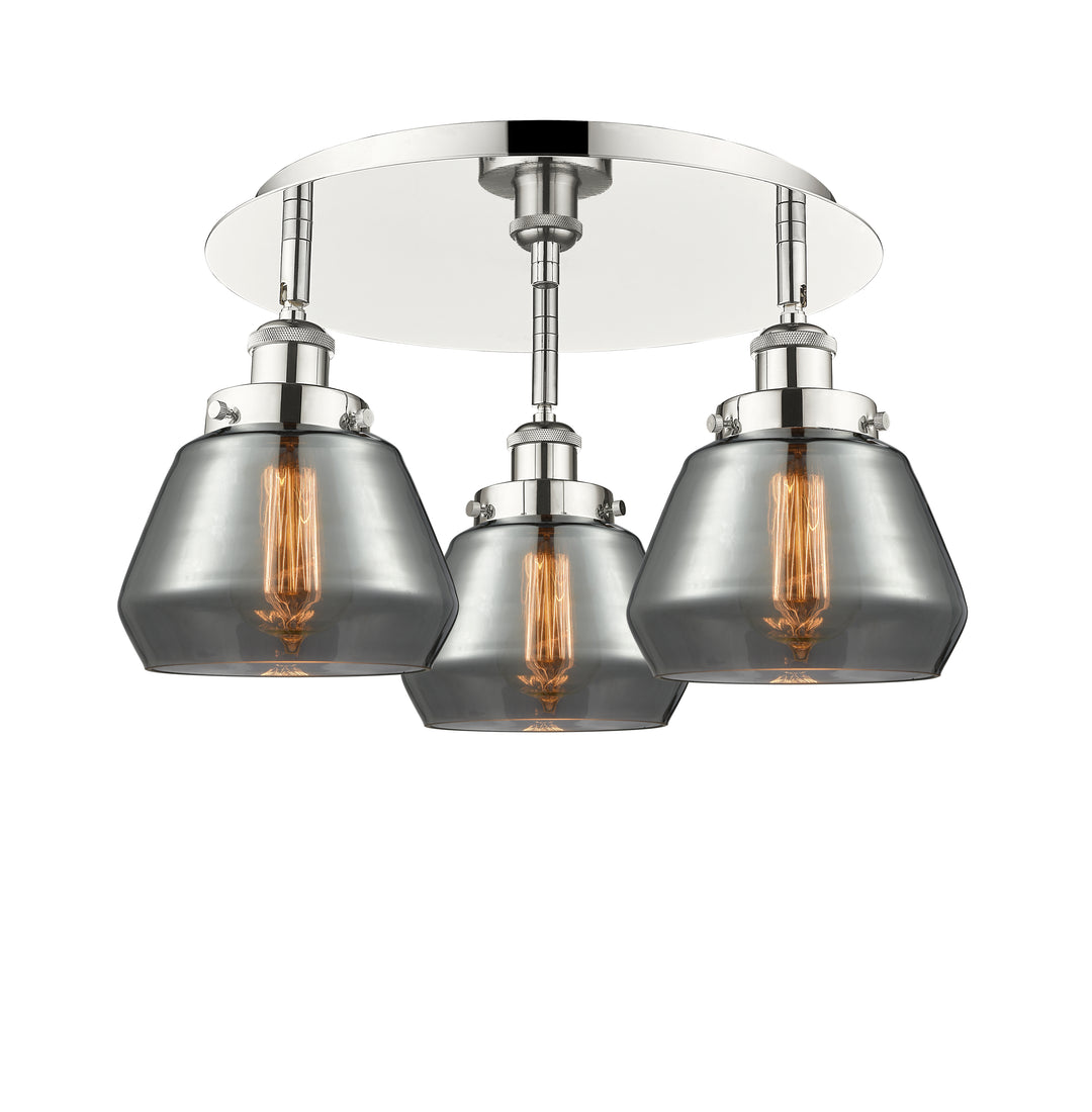 Innovations Lighting Fulton Flush Mount - Polished Nickel