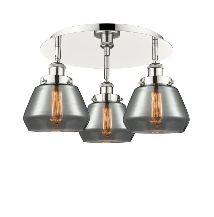 Innovations Lighting Fulton Flush Mount - Polished Nickel