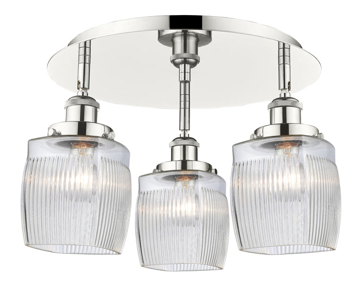 Innovations Lighting Colton Flush Mount - Polished Nickel