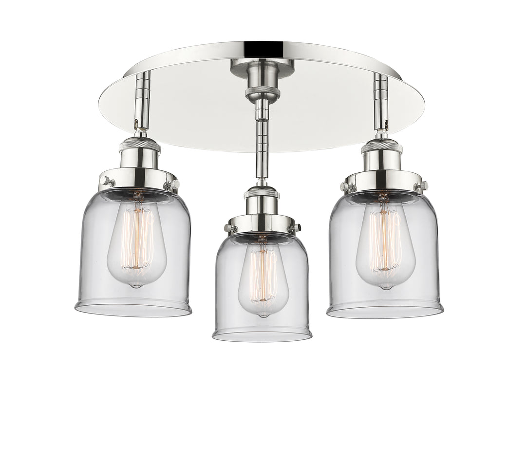 Innovations Lighting Edison Flush Mount - Polished Nickel Ceiling Flush Mounts Innovations Lighting Clear ; Glass Type: Clear  