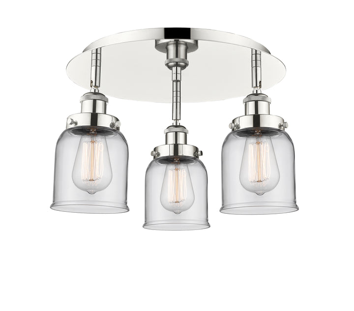 Innovations Lighting Edison Flush Mount - Polished Nickel Ceiling Flush Mounts Innovations Lighting Clear ; Glass Type: Clear  