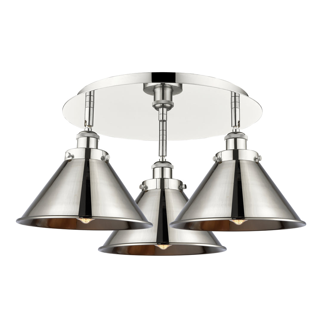 Innovations Lighting Briarcliff 10" Flush Mount - Polished Nickel