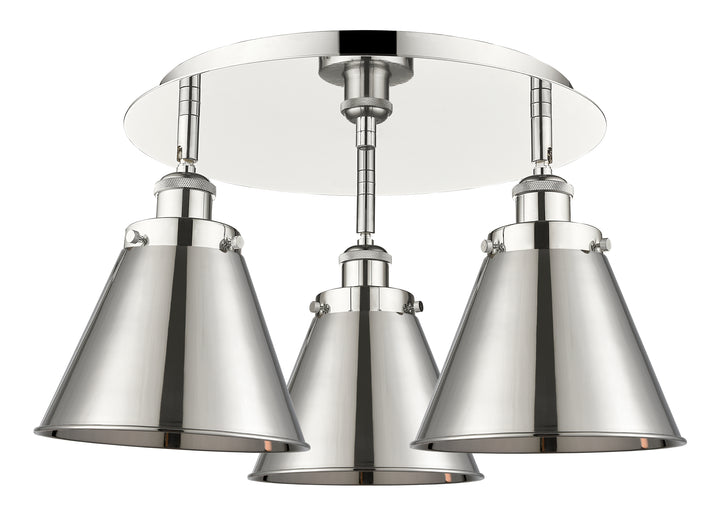 Innovations Lighting Appalachian 8" Flush Mount Ceiling Flush Mounts Innovations Lighting Polished Nickel  