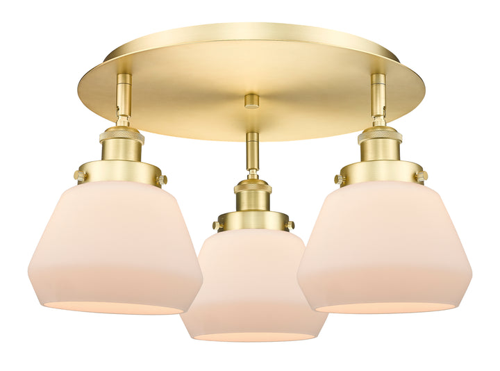 Innovations Lighting Fulton Flush Mount - Satin Gold