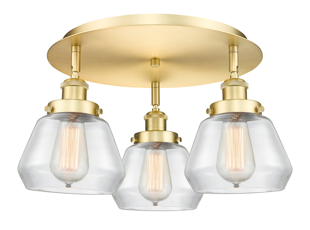 Innovations Lighting Fulton Flush Mount - Satin Gold