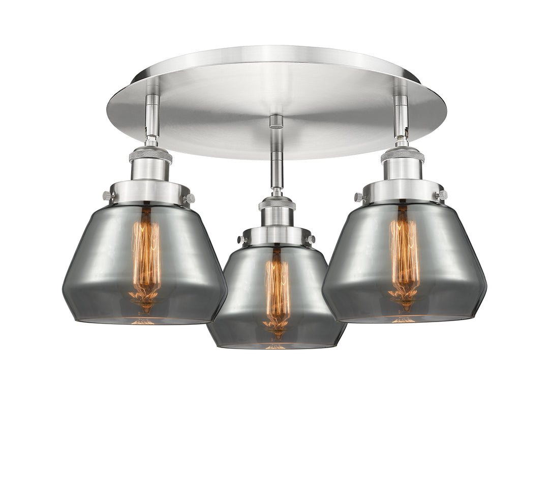 Innovations Lighting Fulton Flush Mount - Satin Nickel