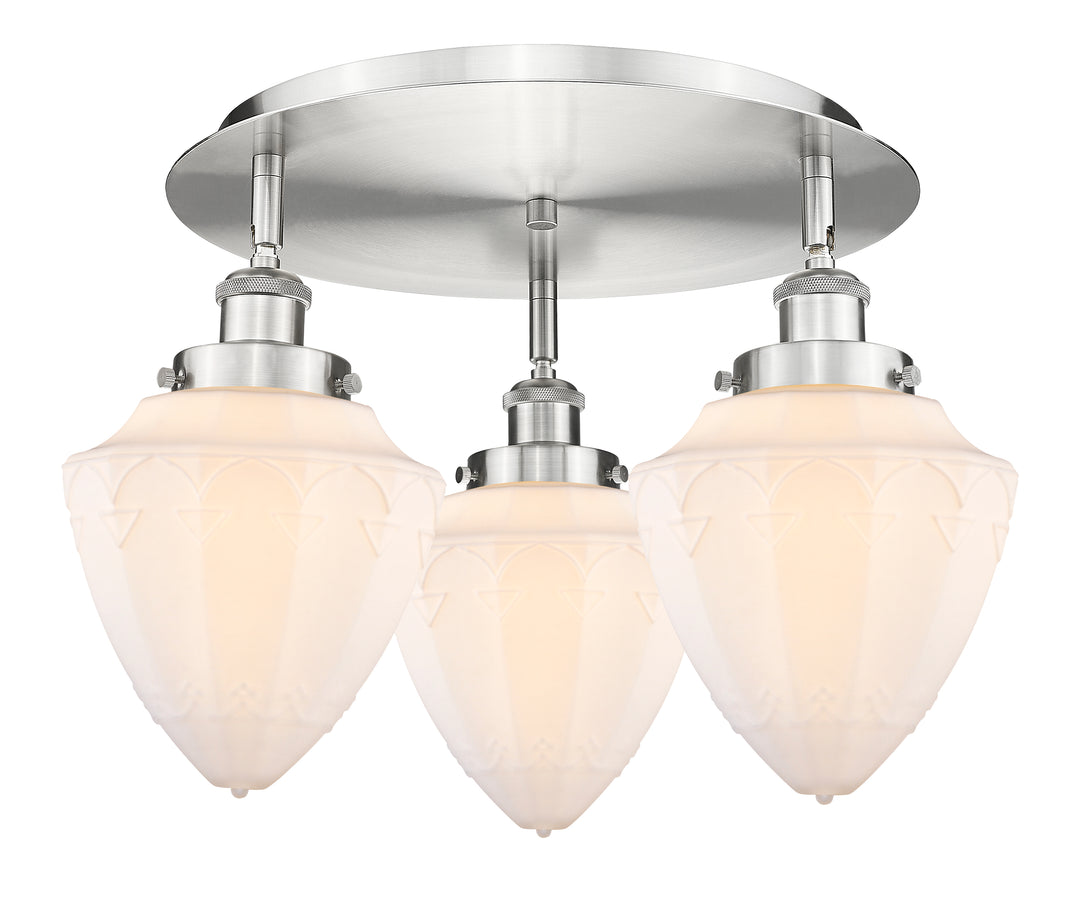 Innovations Lighting Bullet 7" Flush Mount - Satin Nickel