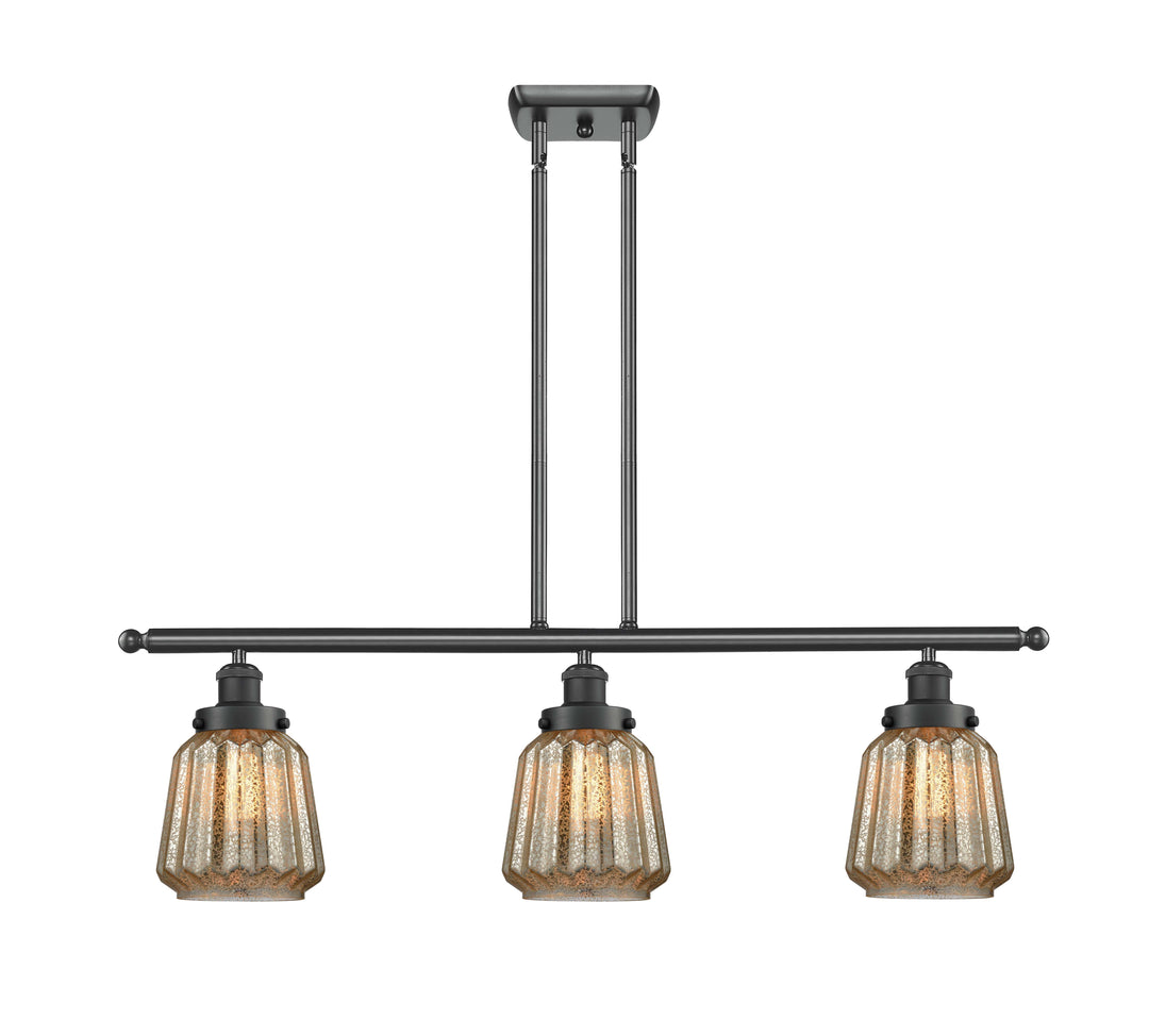 Innovations Lighting Chatham 6" Island Light - Matte Black Linear Chandeliers Innovations Lighting   