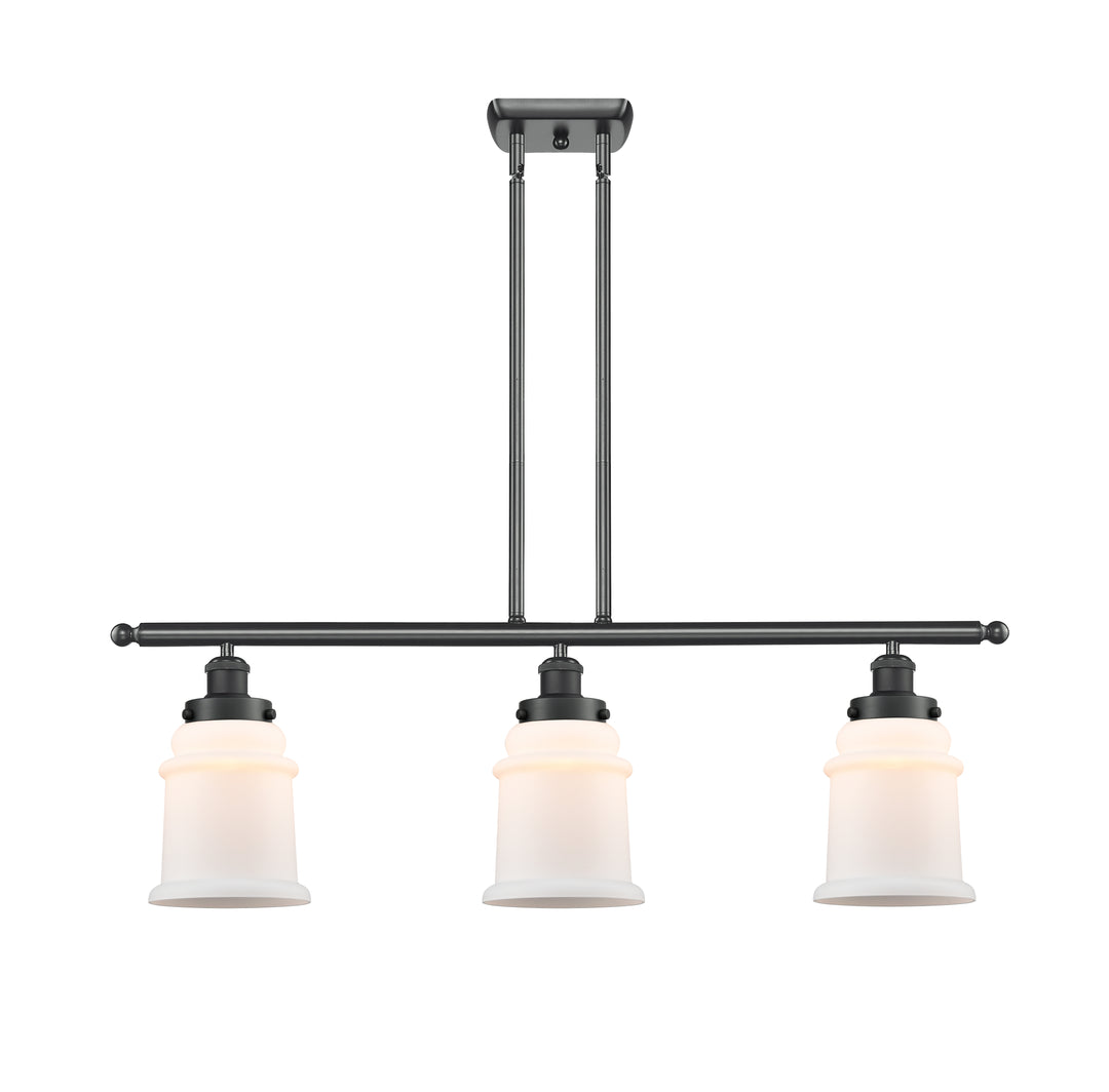 Innovations Lighting Canton 6" Island Light - Matte Black Linear Chandeliers Innovations Lighting Matte White ; Glass Type: Frosted  