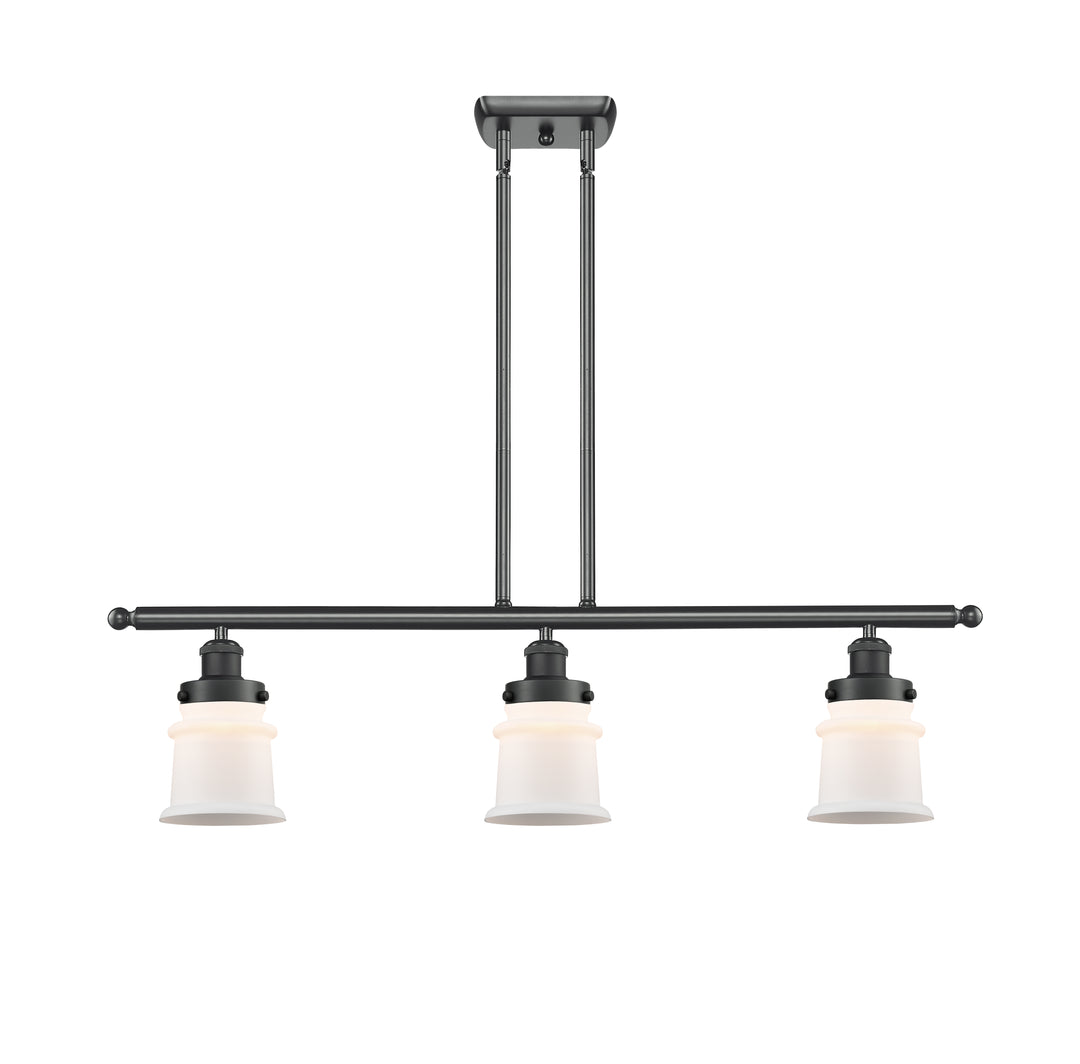 Innovations Lighting Canton 5" Island Light - Matte Black Linear Chandeliers Innovations Lighting   