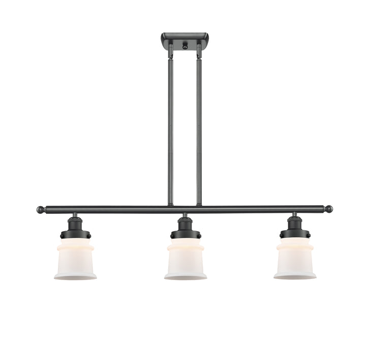 Innovations Lighting Canton 5" Island Light - Matte Black Linear Chandeliers Innovations Lighting   