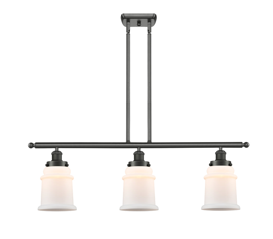 Innovations Lighting Canton 6" Island Light - Oil Rubbed Bronze Linear Chandeliers Innovations Lighting Matte White ; Glass Type: Frosted  