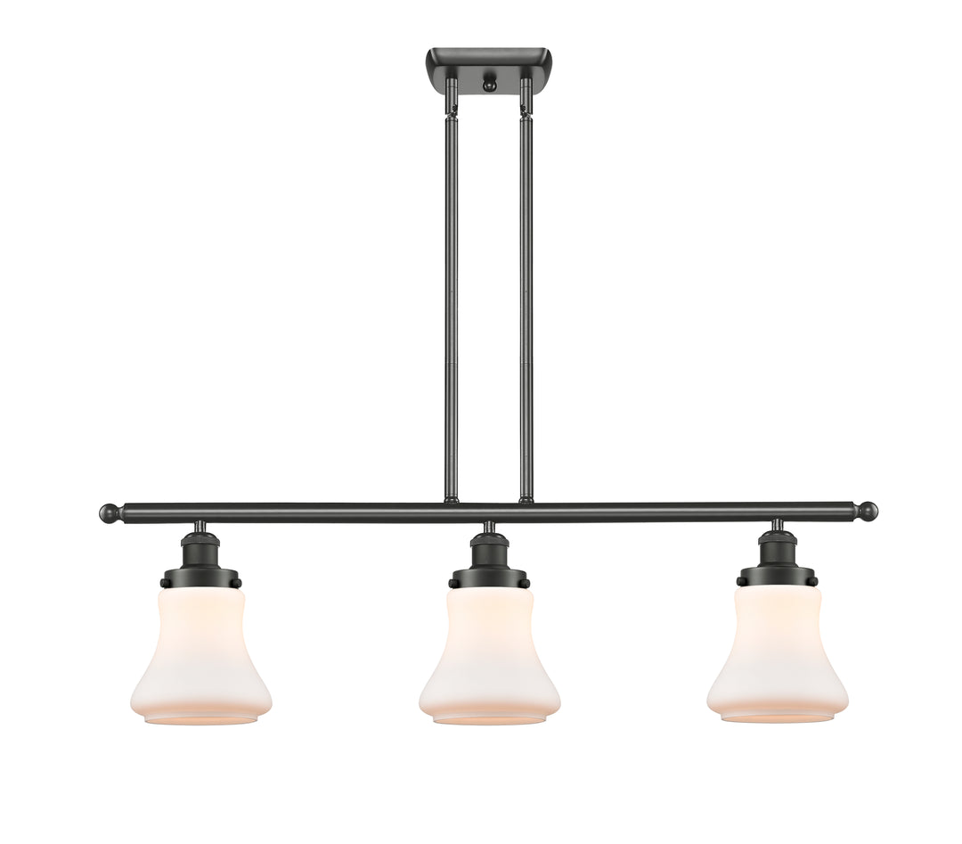 Innovations Lighting Bellmont 6" Island Light - Oil Rubbed Bronze Linear Chandeliers Innovations Lighting Matte White ; Glass Type: Frosted  