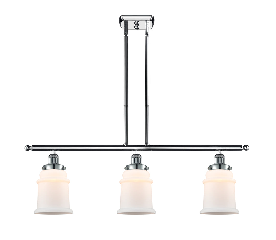 Innovations Lighting Canton 6" Island Light - Polished Chrome Linear Chandeliers Innovations Lighting Matte White ; Glass Type: Frosted  