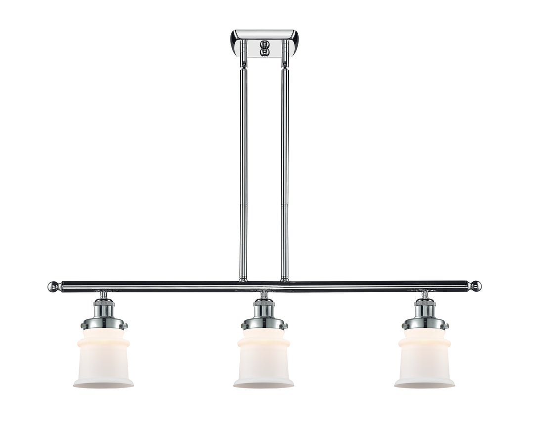 Innovations Lighting Canton 5" Island Light - Polished Chrome Linear Chandeliers Innovations Lighting Matte White ; Glass Type: Frosted  