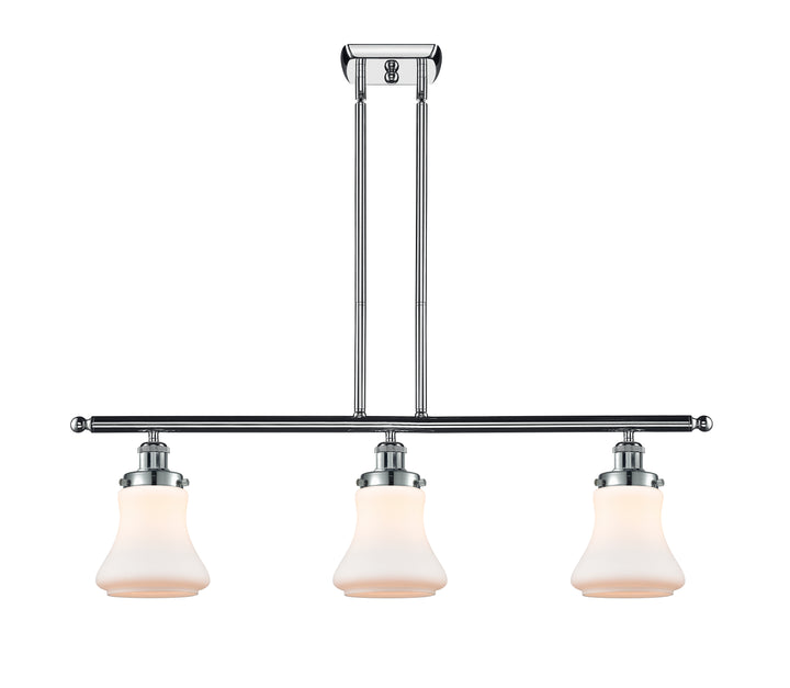 Innovations Lighting Bellmont 6" Island Light - Polished Chrome Linear Chandeliers Innovations Lighting Matte White ; Glass Type: Frosted  