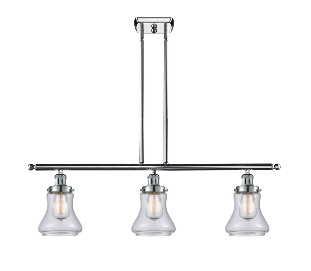 Innovations Lighting Bellmont 6" Island Light - Polished Chrome Linear Chandeliers Innovations Lighting Clear ; Glass Type: Transparent  