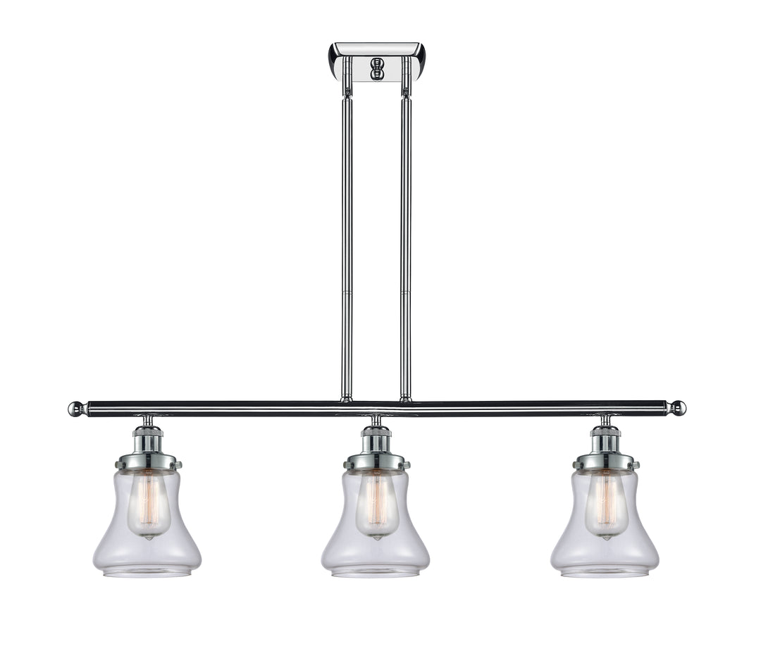 Innovations Lighting Bellmont 6" Island Light - Polished Chrome Linear Chandeliers Innovations Lighting Clear ; Glass Type: Transparent  