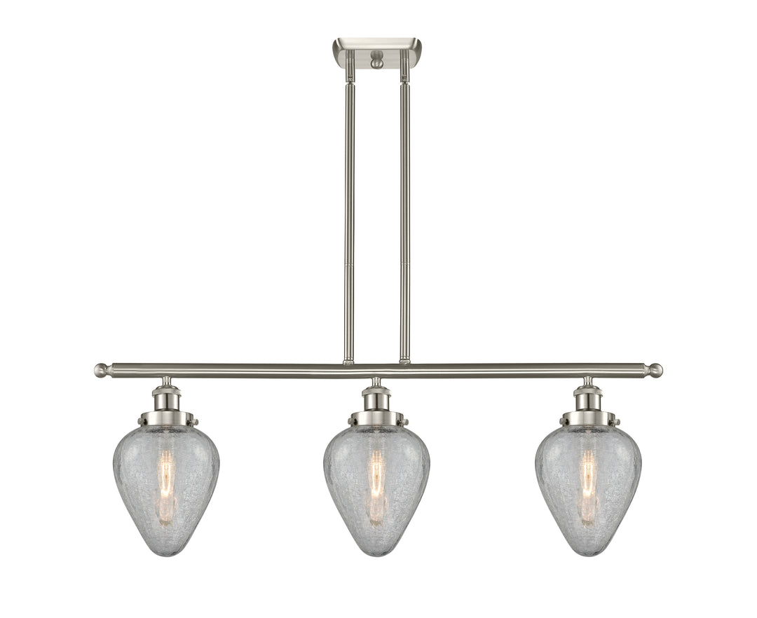 Innovations Lighting Geneseo 6" Island Light - Brushed Satin Nickel Linear Chandeliers Innovations Lighting   