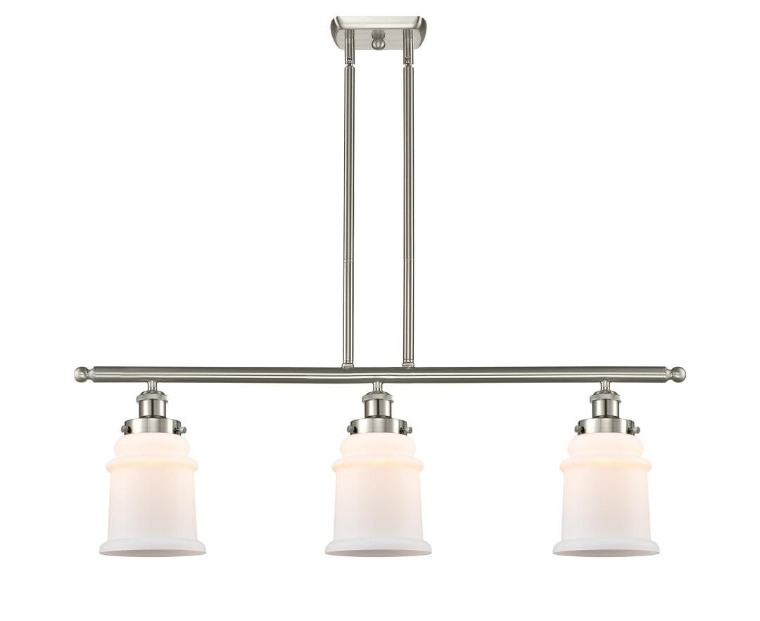 Innovations Lighting Canton 6" Island Light - Brushed Satin Nickel Linear Chandeliers Innovations Lighting   