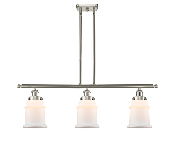 Innovations Lighting Canton 6" Island Light - Brushed Satin Nickel Linear Chandeliers Innovations Lighting   