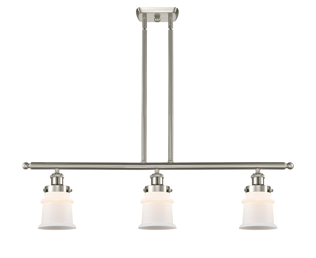 Innovations Lighting Canton 5" Island Light - Brushed Satin Nickel Linear Chandeliers Innovations Lighting   