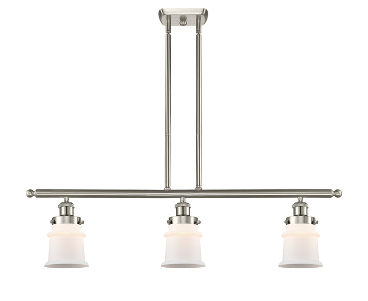 Innovations Lighting Canton 5" Island Light - Brushed Satin Nickel Linear Chandeliers Innovations Lighting   