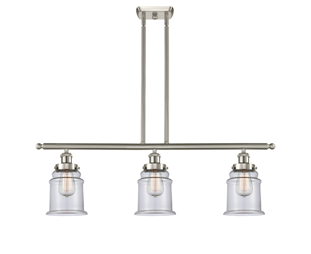 Innovations Lighting Canton 6" Island Light - Brushed Satin Nickel Linear Chandeliers Innovations Lighting   