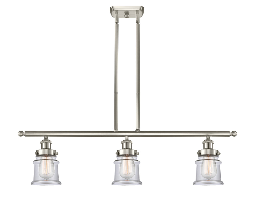 Innovations Lighting Canton 5" Island Light - Brushed Satin Nickel Linear Chandeliers Innovations Lighting   