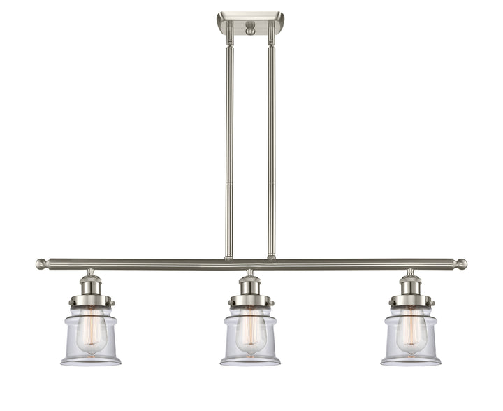 Innovations Lighting Canton 5" Island Light - Brushed Satin Nickel Linear Chandeliers Innovations Lighting   