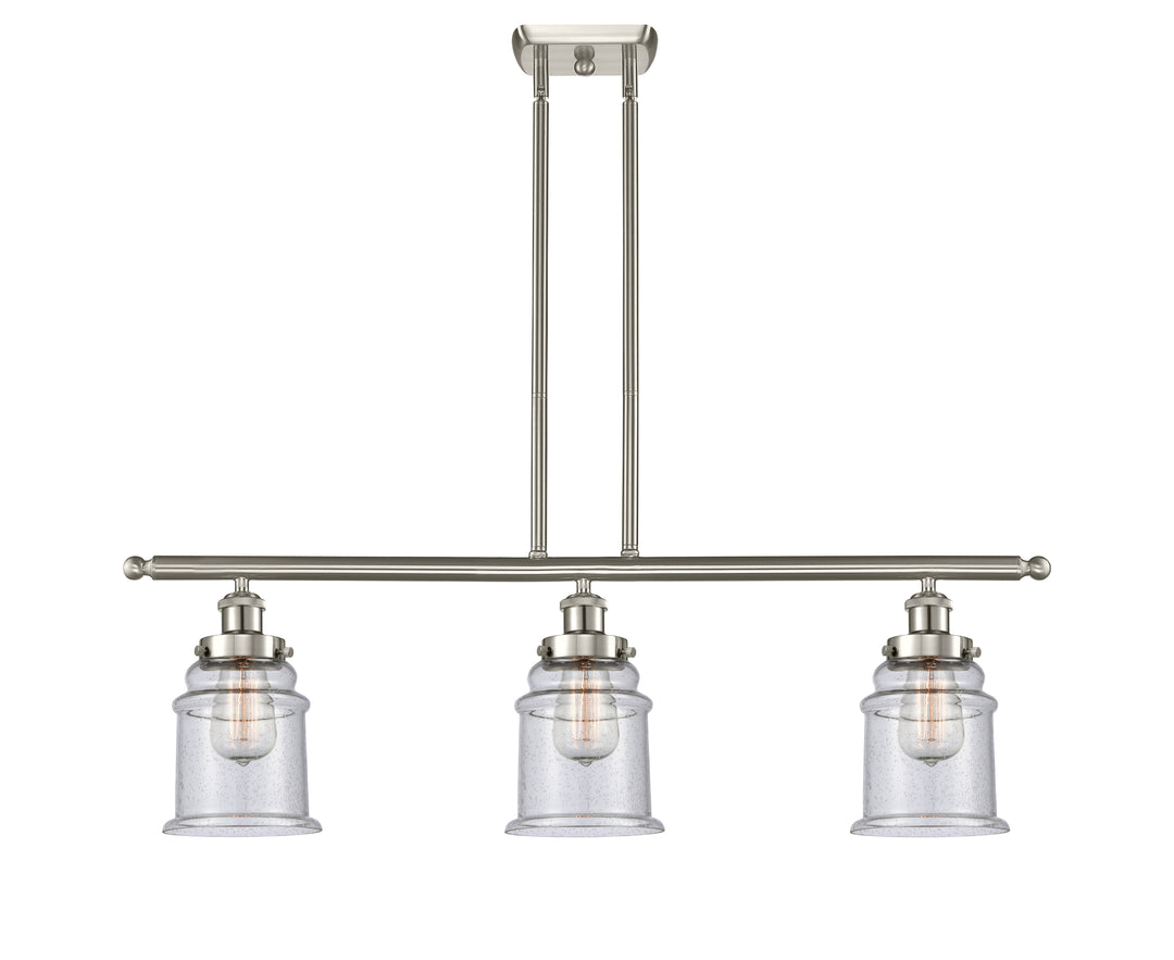 Innovations Lighting Canton 6" Island Light - Brushed Satin Nickel Linear Chandeliers Innovations Lighting   