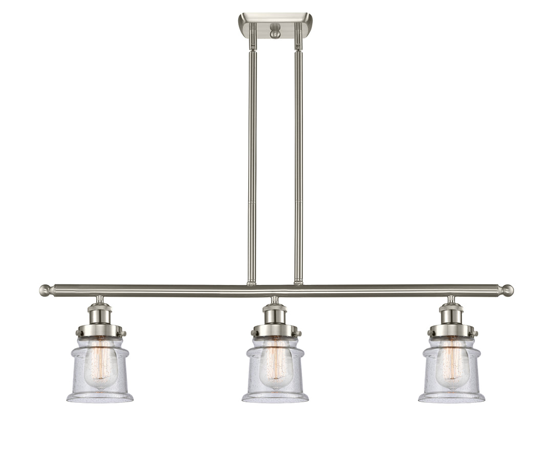 Innovations Lighting Canton 5" Island Light - Brushed Satin Nickel Linear Chandeliers Innovations Lighting   