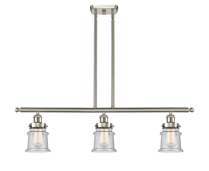 Innovations Lighting Canton 5" Island Light - Brushed Satin Nickel Linear Chandeliers Innovations Lighting   