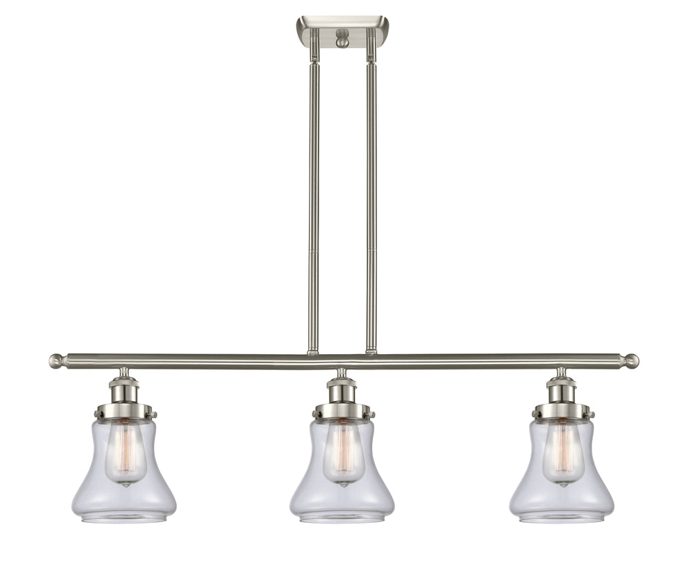 Innovations Lighting Bellmont 6" Island Light - Brushed Satin Nickel Linear Chandeliers Innovations Lighting   